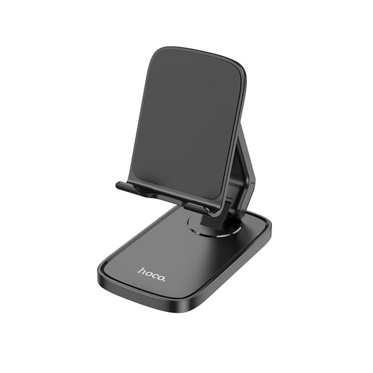 Підставка для телефона настільна Hoco HD8 Blackfish folding desktop stand Black (6942007610803)