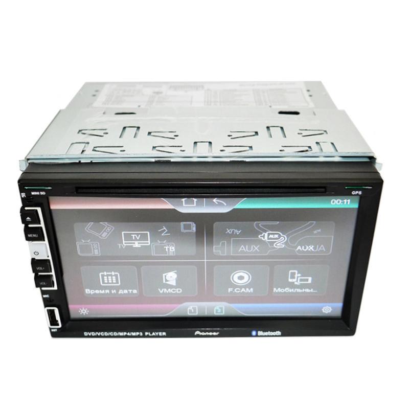Мультимедийная автомагнитола Pioneer PI-803 2DIN DVD Bluetooth/GPS экран 7" 4х60 Вт