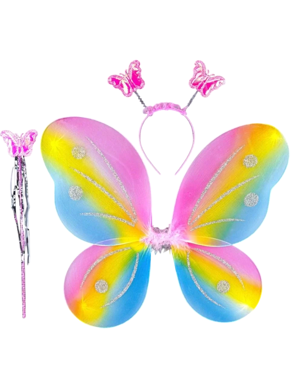Крила-метелики Феї 39x44 см Райдужний (2800206708)