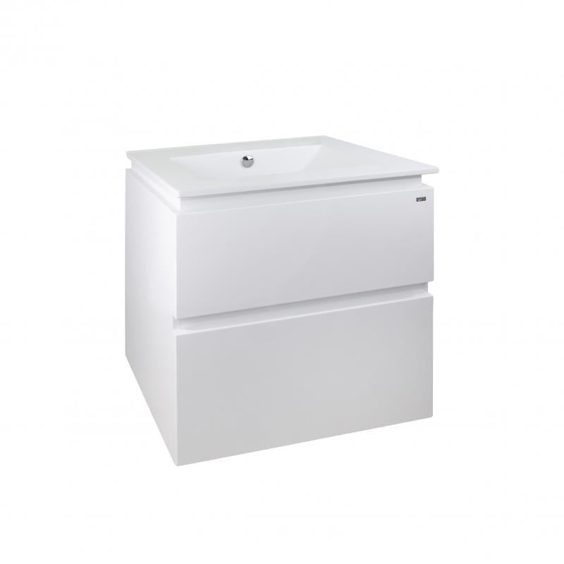 Комплект Q-tap ​​Albatross тумба подвесная/врезная раковина 605х725х460 мм White (QT0172TP600D3060CW)