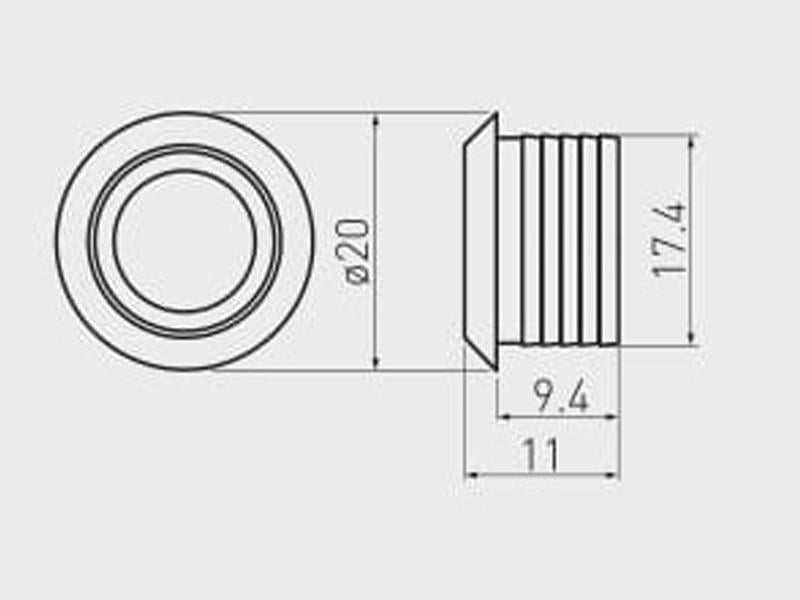 Выключатель сенсорный GTV AE-WBEZD-NB с диммером 12V 36W кабель 1,5 м (5110) - фото 6