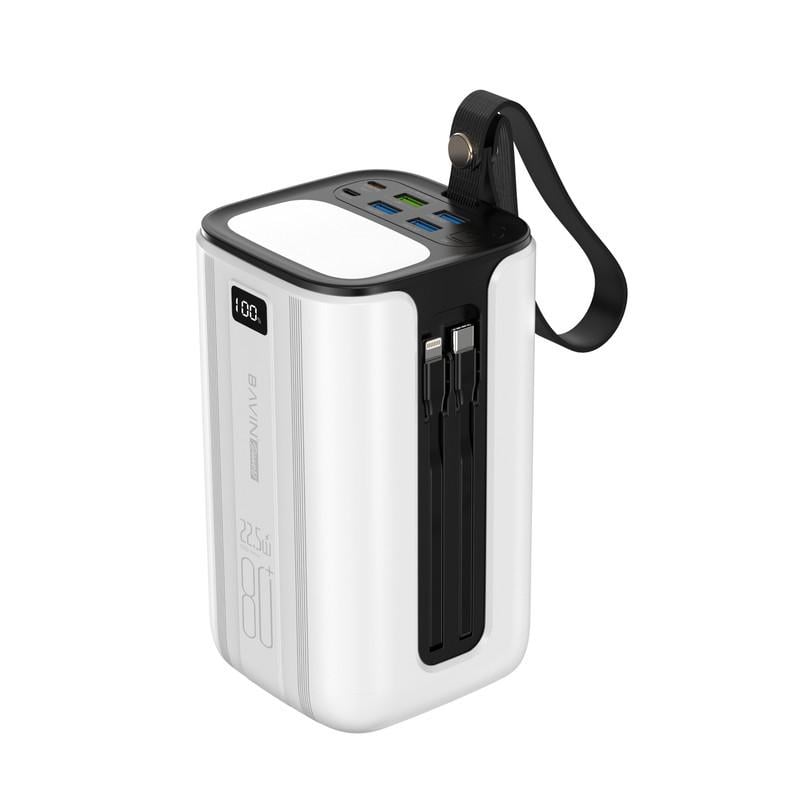 Повербанк BAVIN PC1057S 80000 mAh FAST CHARGING 22,5W White (Y-PC1057S-WH)