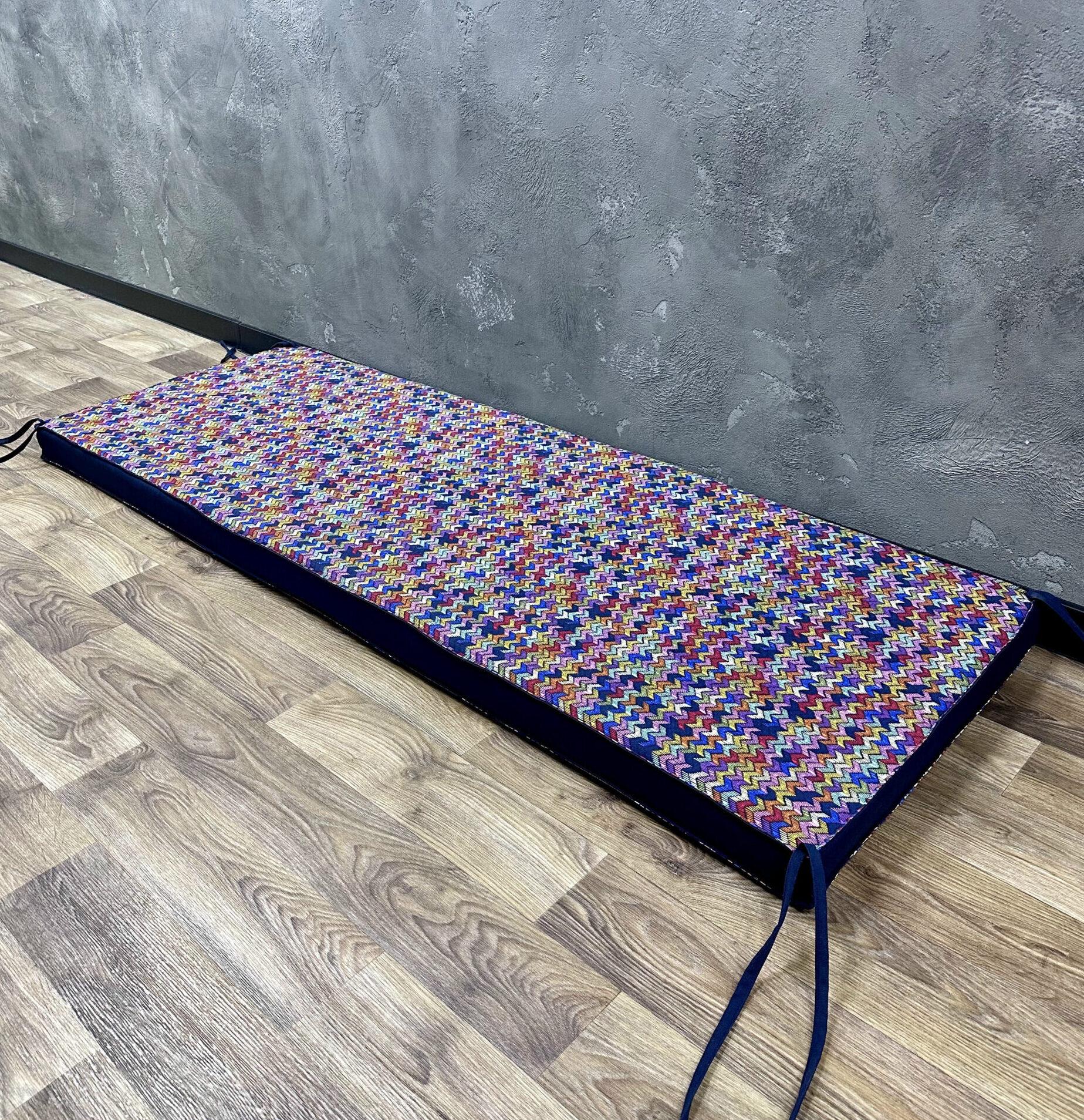 Матрас Comfort Home Tetris на подоконник/каркасы/поддоны/садовая мебель 120х40х5 см