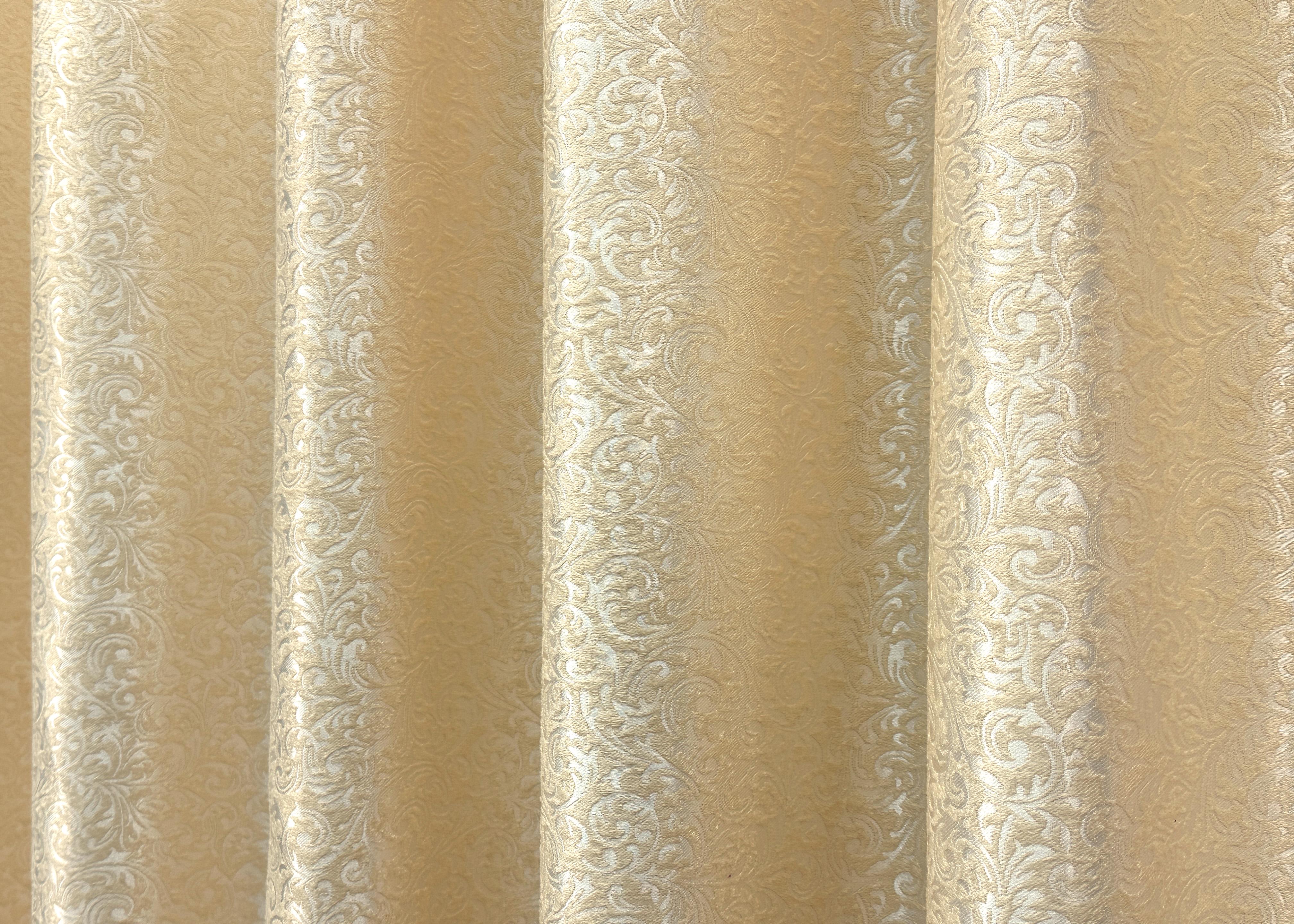 Комплект штор VR-Textil № 1727ш жаккард 150х285 см 2 шт. Кремовый (33-0649) - фото 7 Комплект штор VR-Textil № 1727ш жаккард 150х285 см 2 шт. Кремовый (33-0649) - фото 7