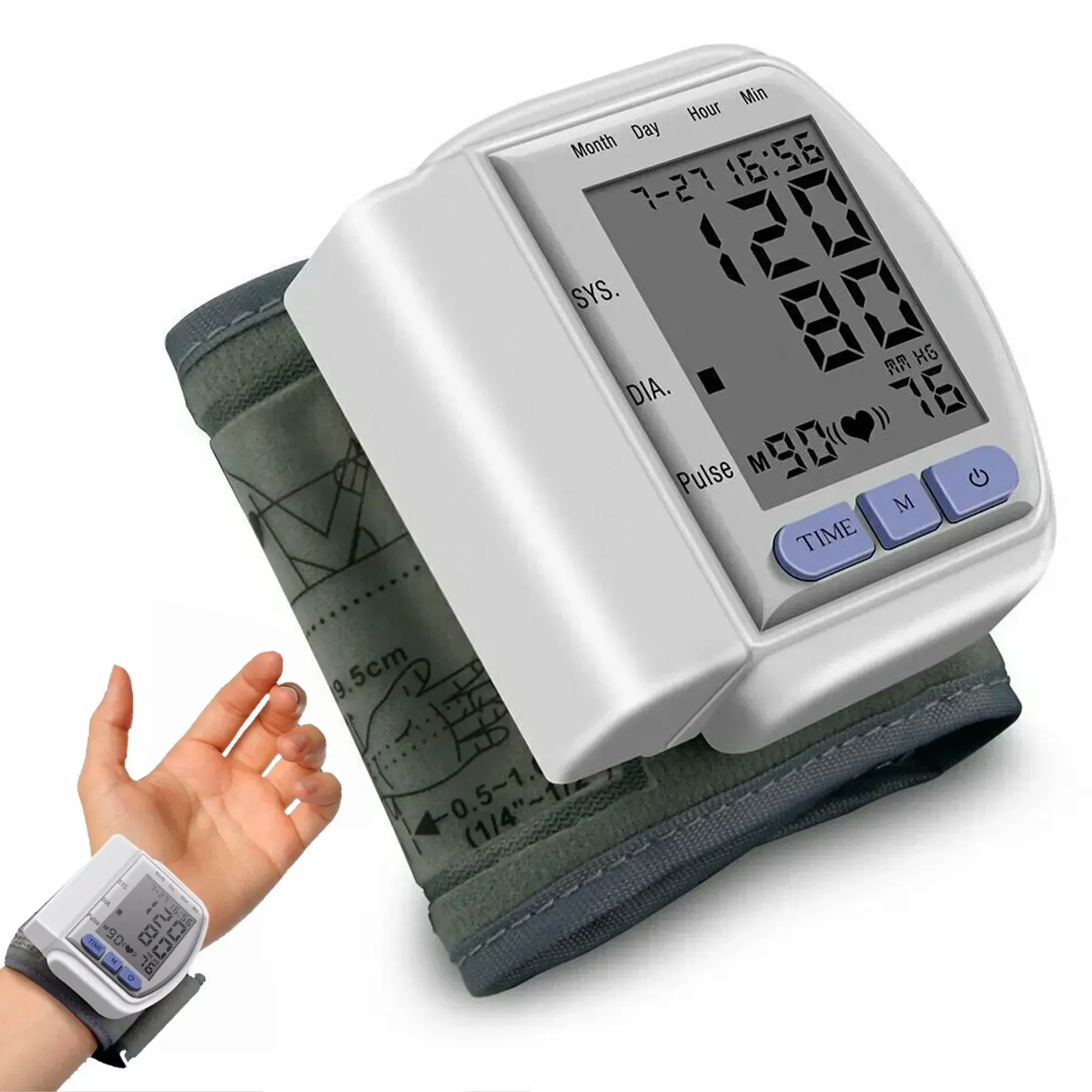 Тонометр автоматический Automatic Blood Pressure цифровой на запястье (25547270) - фото 4