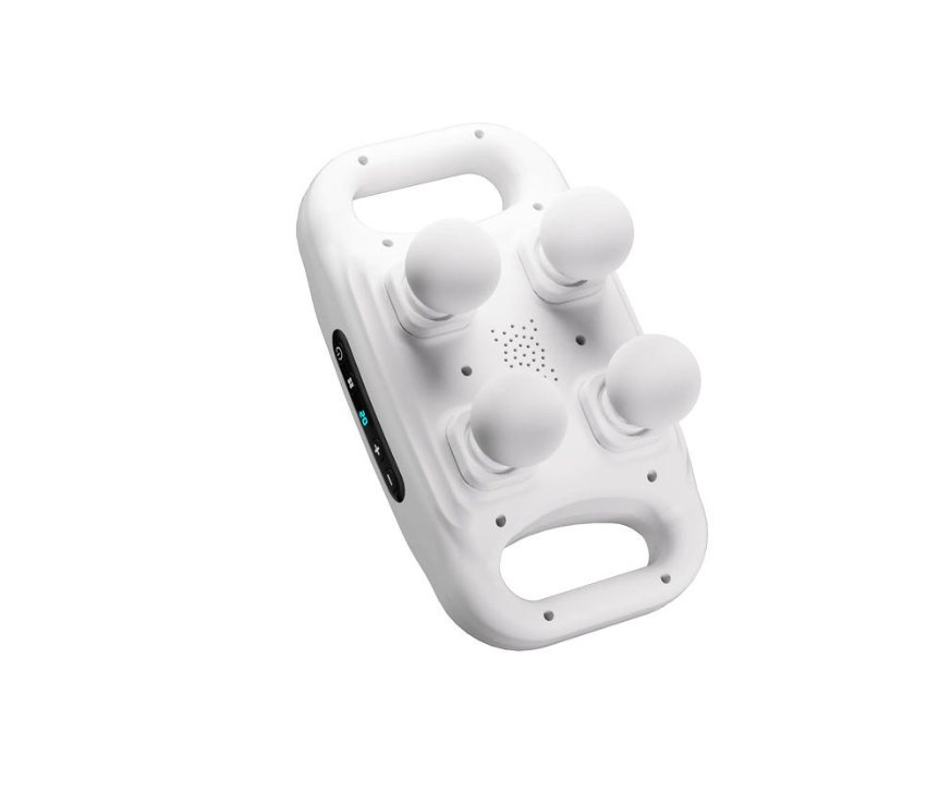 Перкуссионный массажер с четырьмя головками мощный XPRO Белый LY-672 (45520-LY-672_553)