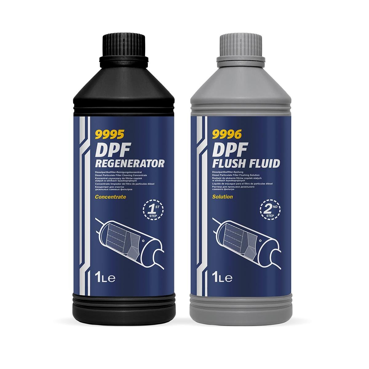 Чистка дизельних сажових фільтрів Mannol DPF Regenerator & Flush Fluid (9995/9996)