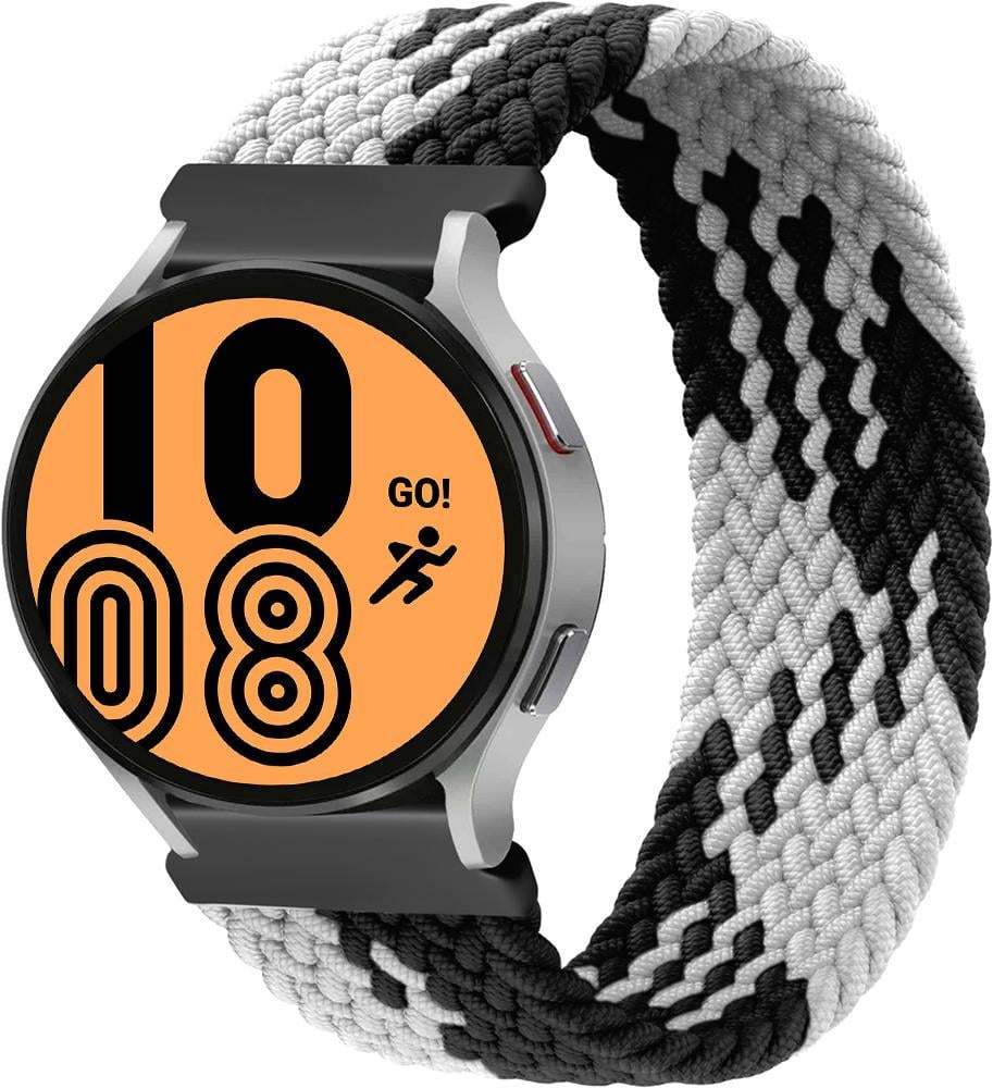 Ремінець Solo Loop Multi для Galaxy Watch 4 44 мм (145 мм) Black White (26283-1E)