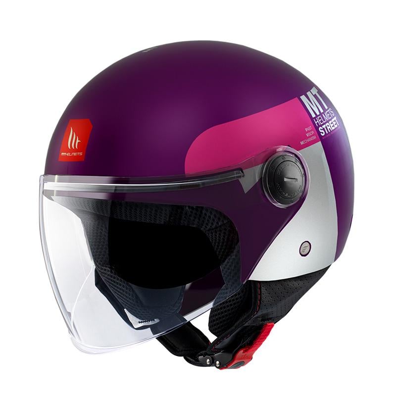 Мотошолом MT HELMETS STREET S Inboard C8 ECE 22.06 XS Matt (36020)