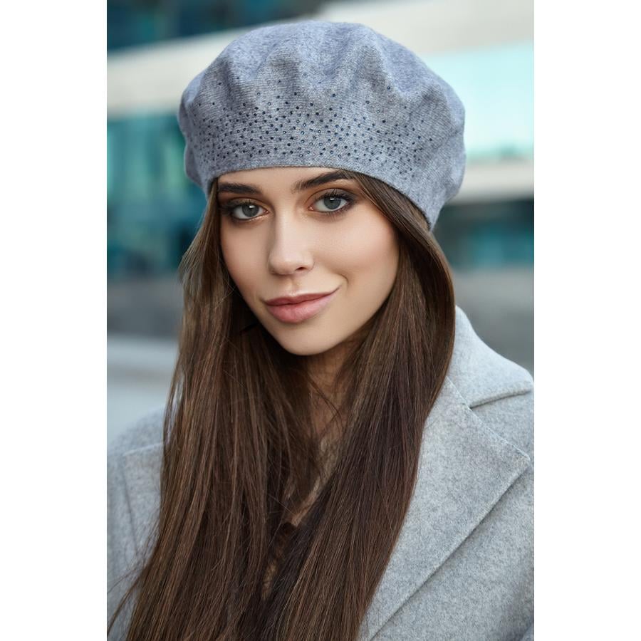 Берет женский двойной мягкий Braxton 5119-1 one size Маренго