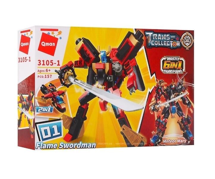 Конструктор Qman Трансформеры Flame Swordman 157 дет.