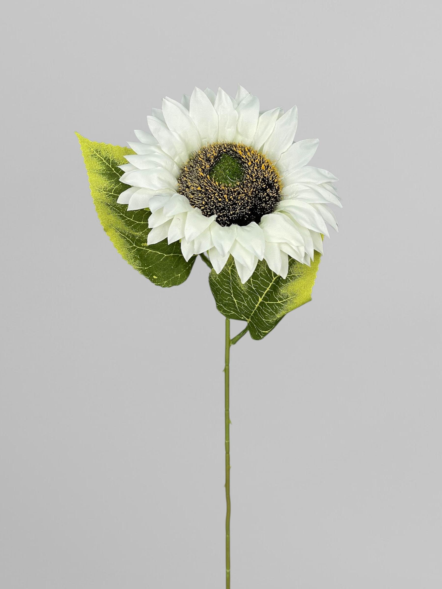 Штучний соняшник 12х48 см Білий (К13196)