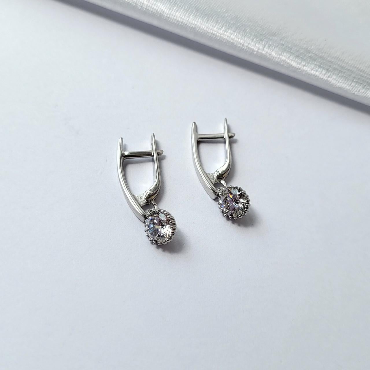 Серьги с подвеской серебро 925 пробы 3,50 г (5069р)