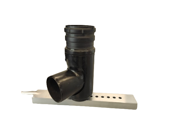 Колено Almeva FLEX для гибкой гофротрубы с опорой для конденсационного котла d 80 87°