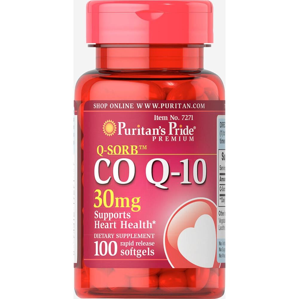 Натуральна добавка Q-SORB Co Q-10 30 mg 100 Softgels (100-91-9621938-20)