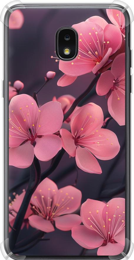 Чехол на Samsung Galaxy J7 2018 Пурпурная сакура (6075sp-1502-42517)
