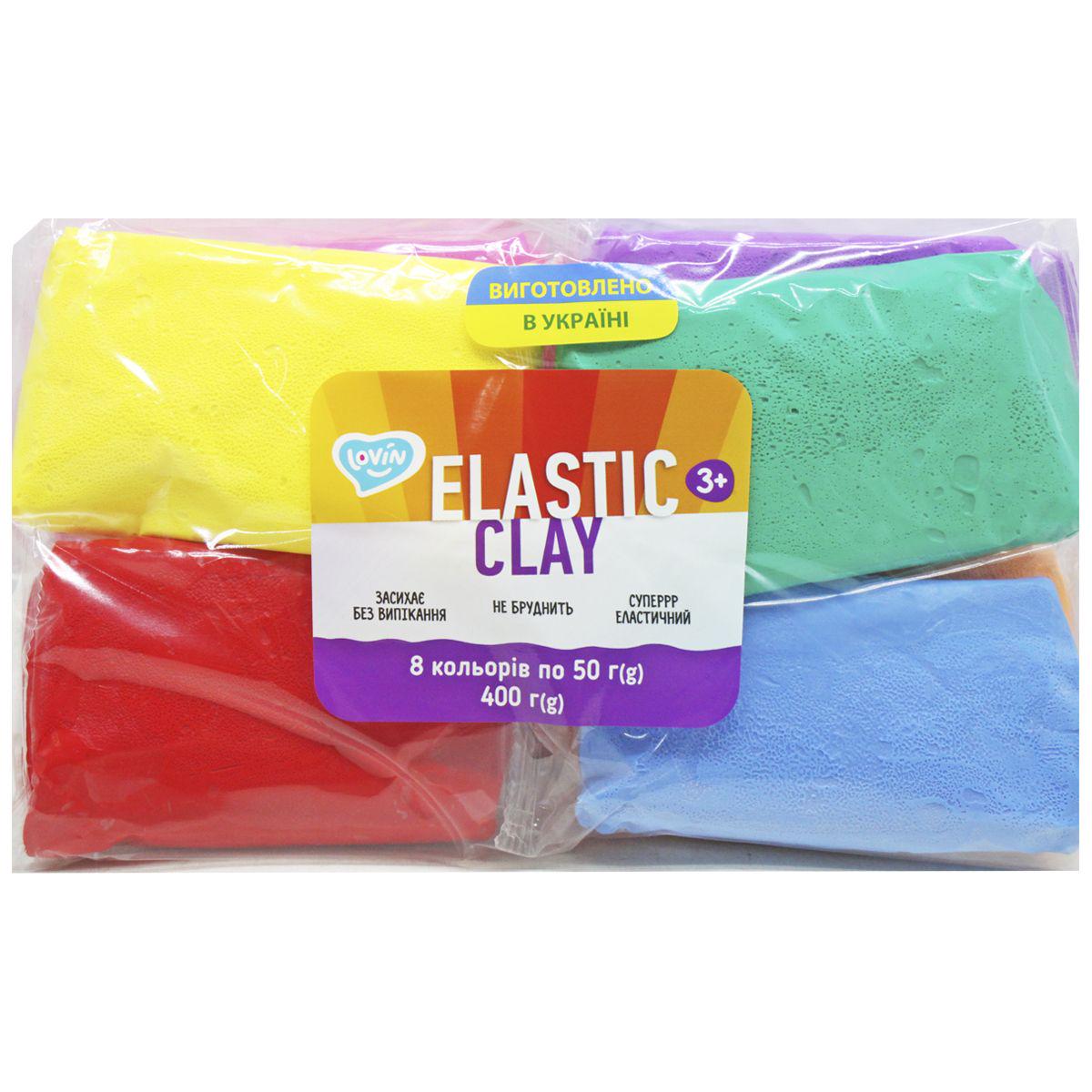 Набор воздушного пластилина Elastic Clay 8 цветов (206947)