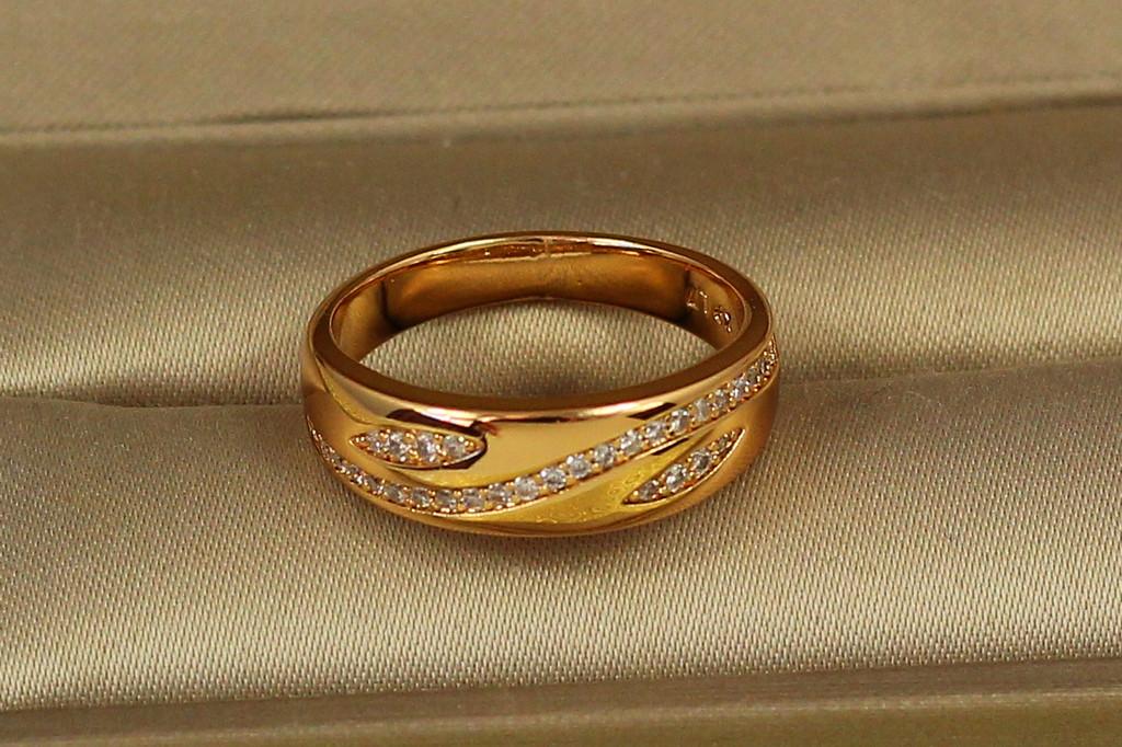 Кольцо Xuping Jewelry Тавель р. 19 Золотистый (2467748530)