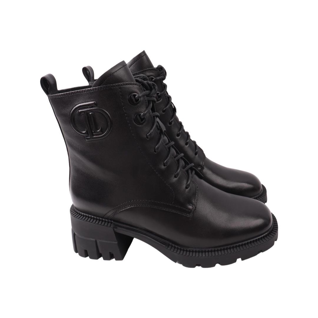 Ботильоны женские Molka из кожи р. 36 Черный (170-22ZHC)