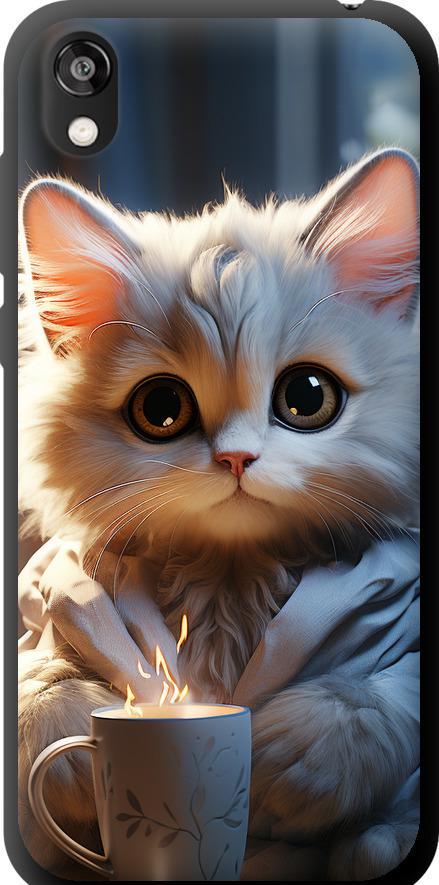 Чехол на Huawei Honor 8S White cat (5646b-1679-42517)