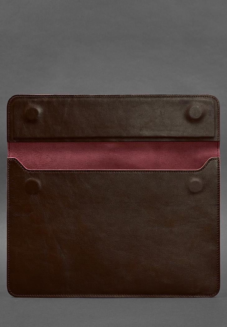 Чехол-конверт кожаный на магнитах для MacBook 15" Бордовый (A-027604) - фото 3 Чехол-конверт кожаный на магнитах для MacBook 15" Бордовый (A-027604) - фото 3
