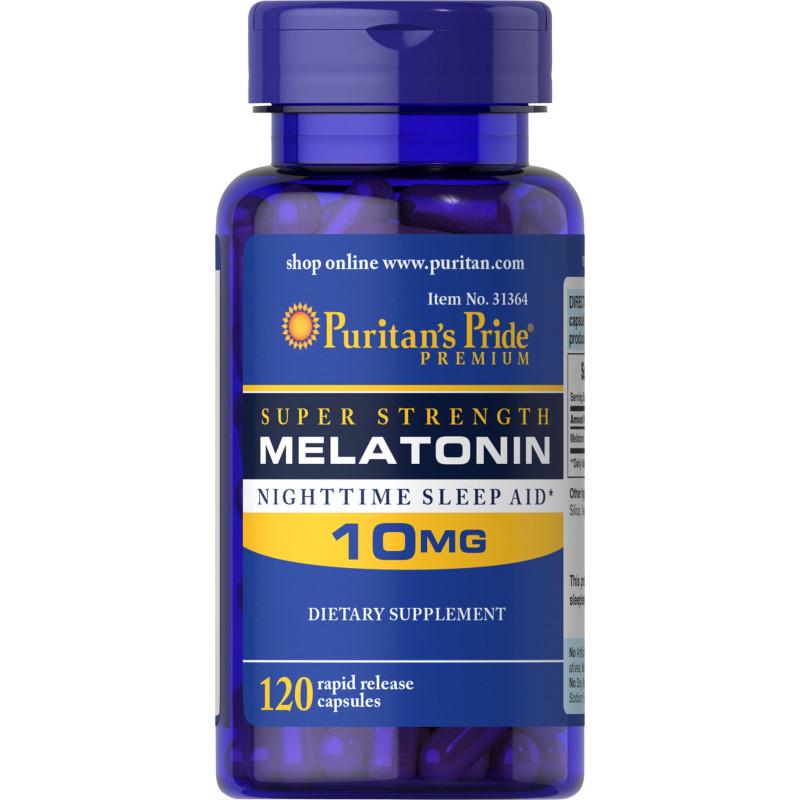 Натуральная добавка Puritan's Pride Melatonin 10 мг 120 капс. (6656)