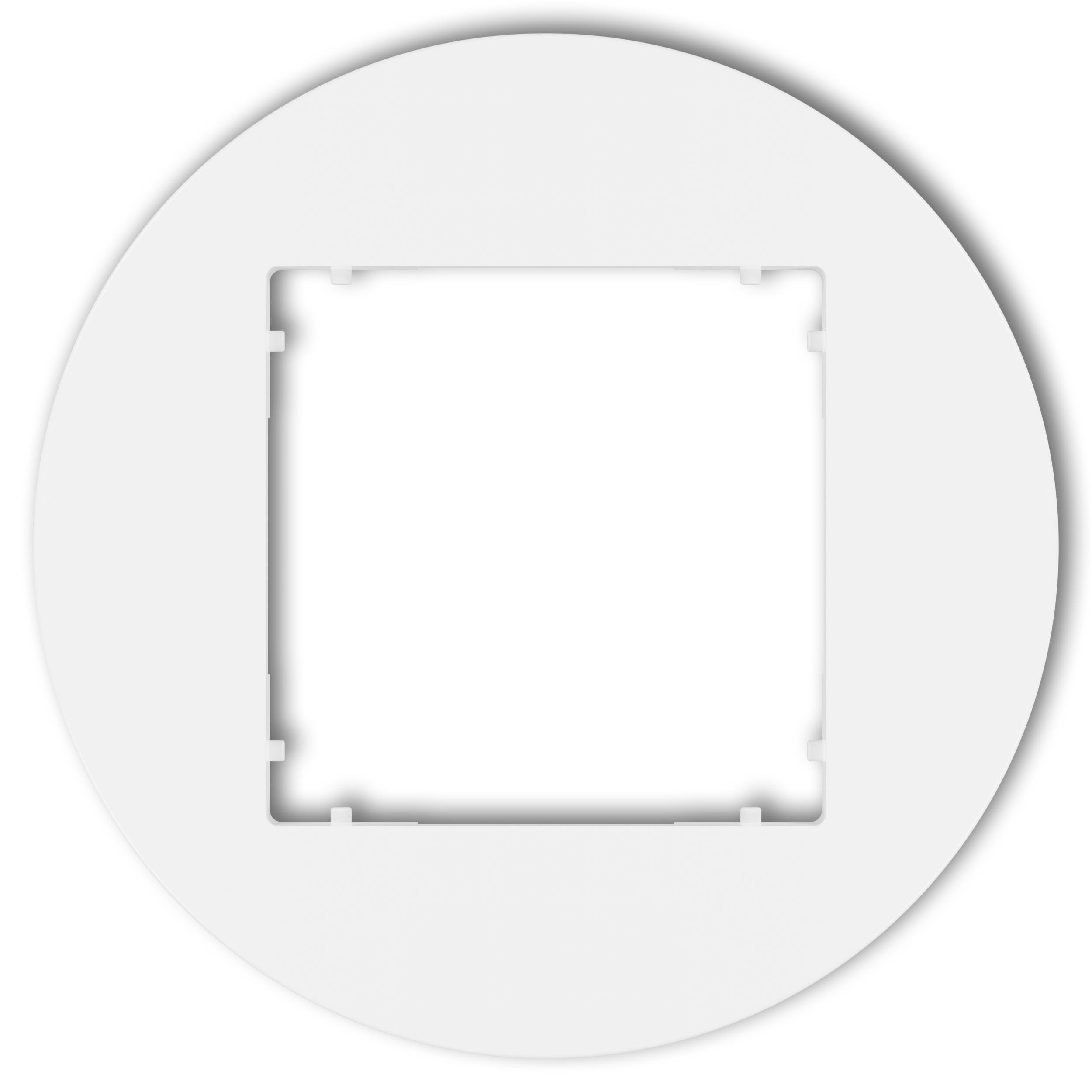 Рамка одинарная универсальная круглая Karlik Mini Белый (MRTO-1)