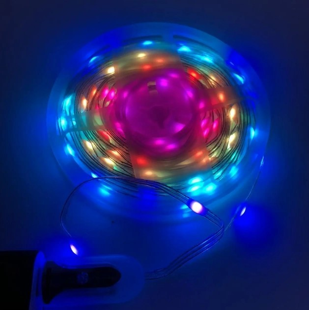 Светодиодная лента RGB 5050 USB 5,5V 30W управления со сматфоном 10 м - фото 2