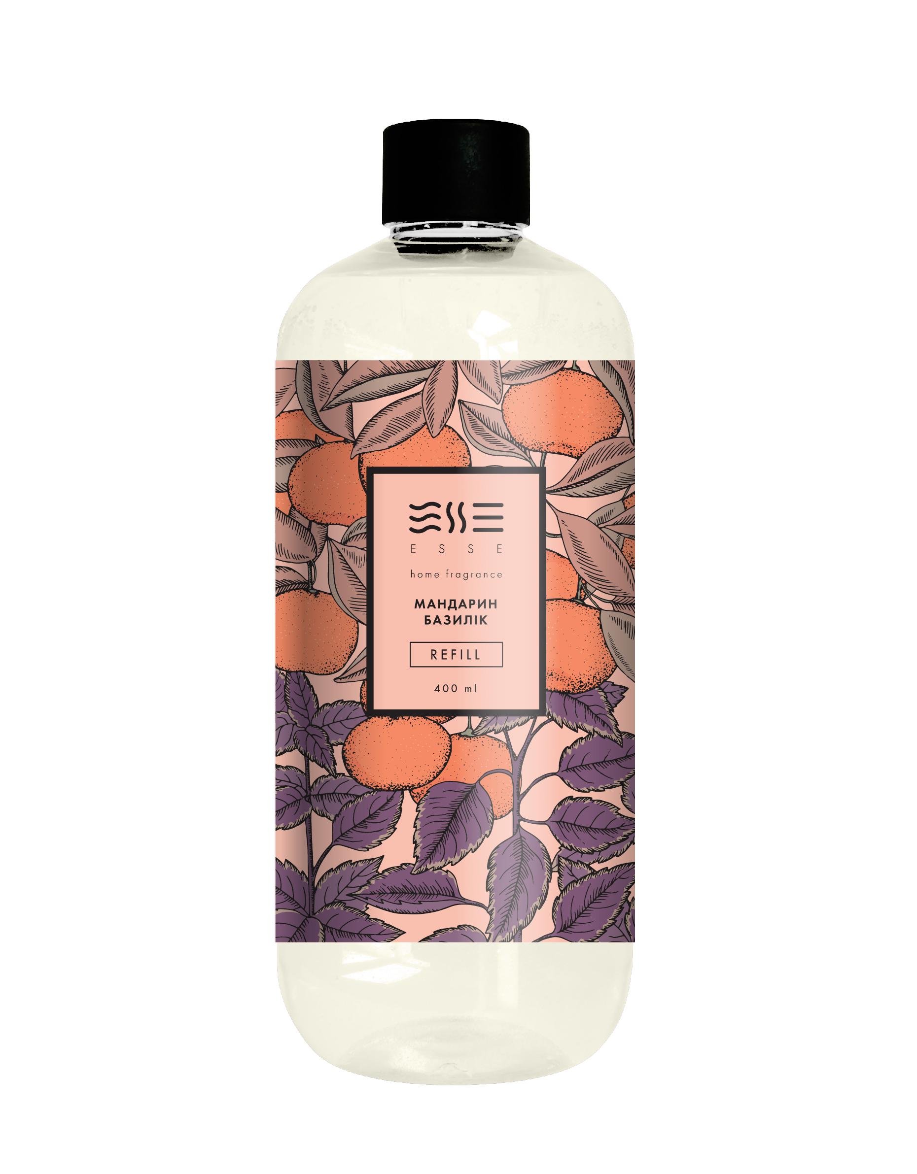 Наповнювач для аромадифузору Esse HOME Мандарин/Базилік 400 мл (32161586)