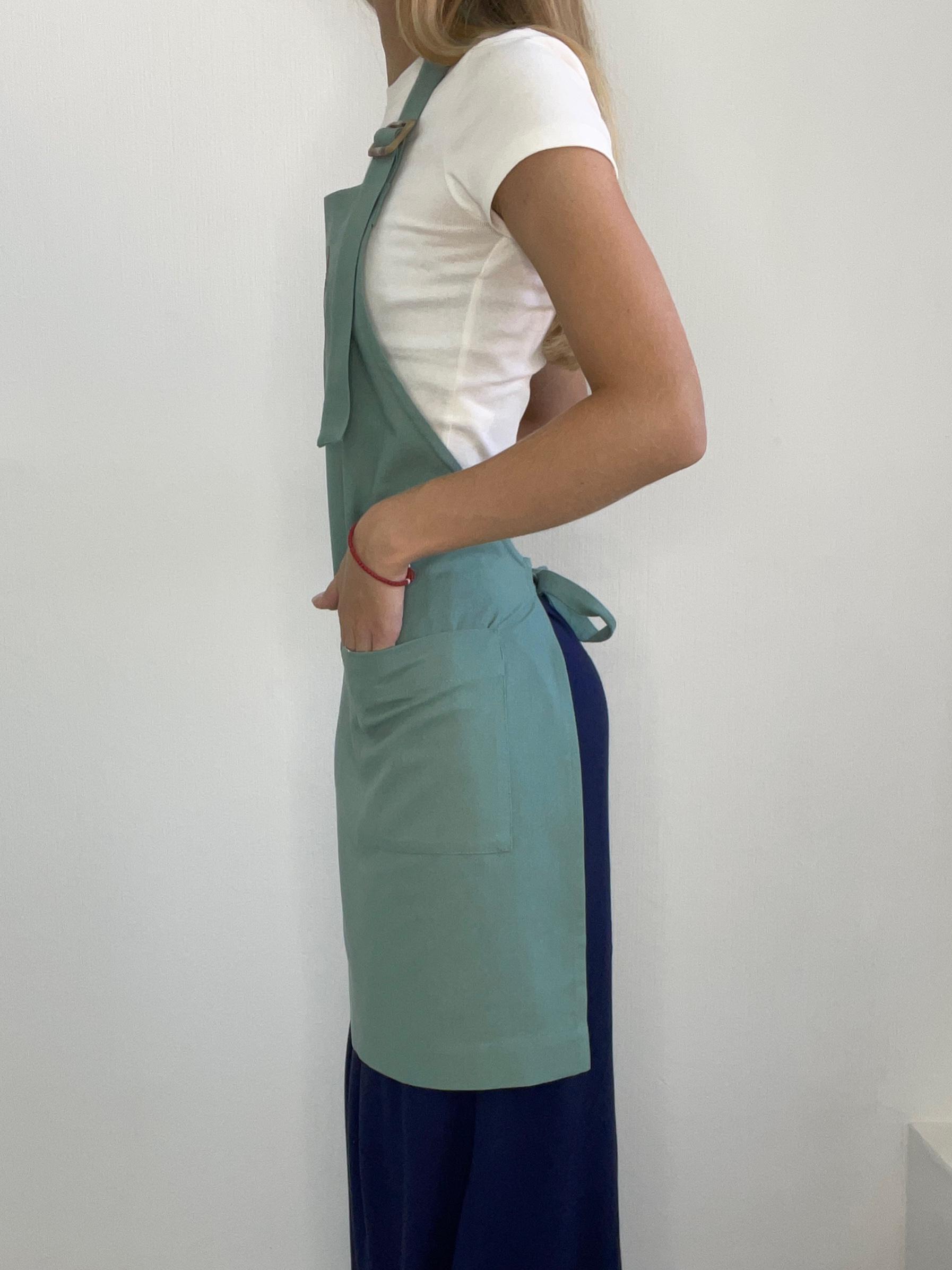 Фартук с вышивкой Клевер Изумрудный (30087328) - фото 5 Фартук с вышивкой Клевер Изумрудный (30087328) - фото 5