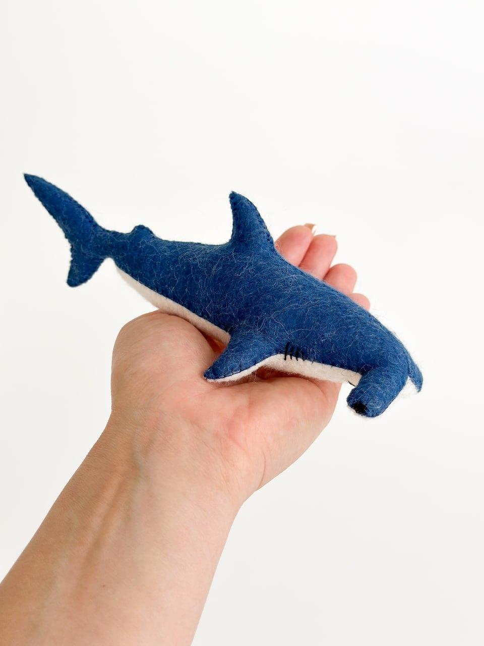 Мягкая игрушка фетровая акула-молот ручная работа (29472365) - фото 6 Мягкая игрушка фетровая акула-молот ручная работа (29472365) - фото 6