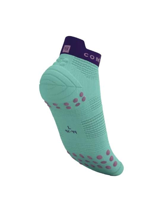 Шкарпетки Compressport Pro Racing Socks V4.0 Run Low T1 Shell Blue/Purple - фото 2