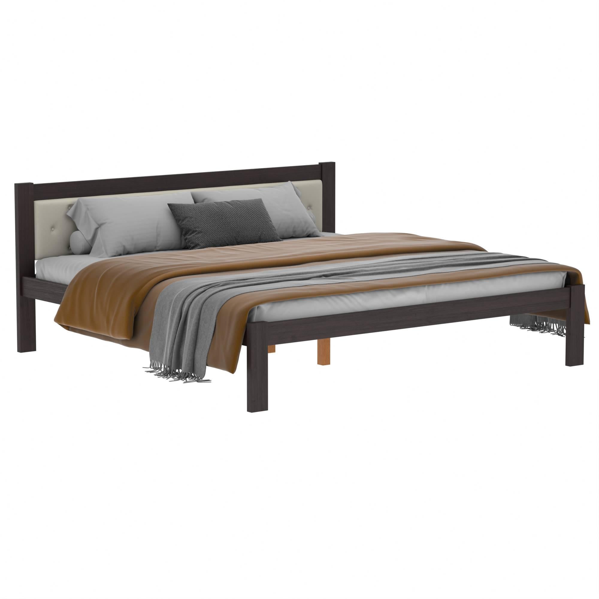 Кровать Версаль J-02 дерево двуспальное 180х200 Венге (361771) Кровать Версаль J-02 дерево двуспальное 180х200 Венге (361771)