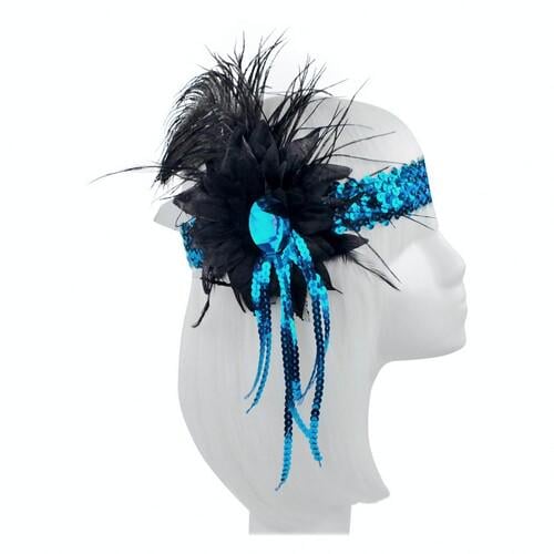 Резинка на голову Ретро SETA Decor 19-1051L-BL-BLK