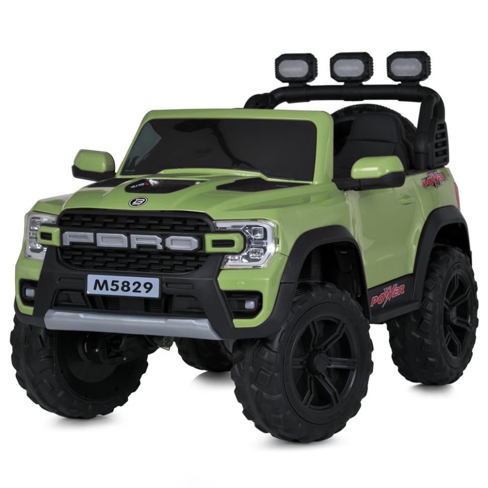 Детский электромобиль Bambi джип 4WD 35 кг с пультом Салатовый (DE-169-E-621)