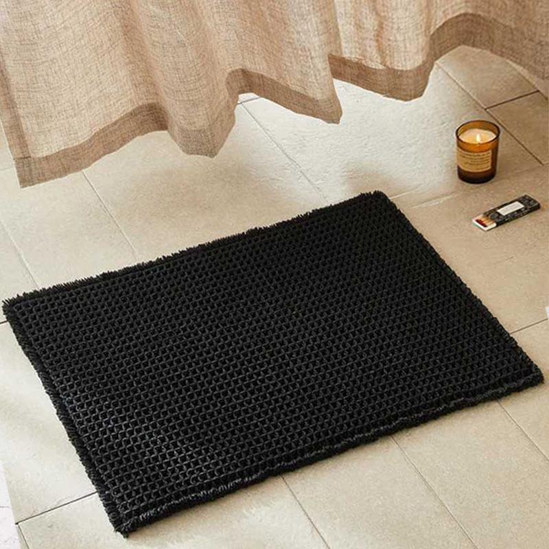 Килимок для ванної/туалету вафельний Lovely Svi 50x80 см Чорний (217255)
