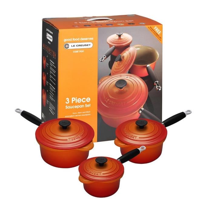 Набір ковшів професійний Le Creuset 3 пр. Помаранчевий Набір ковшів професійний Le Creuset 3 пр. Помаранчевий