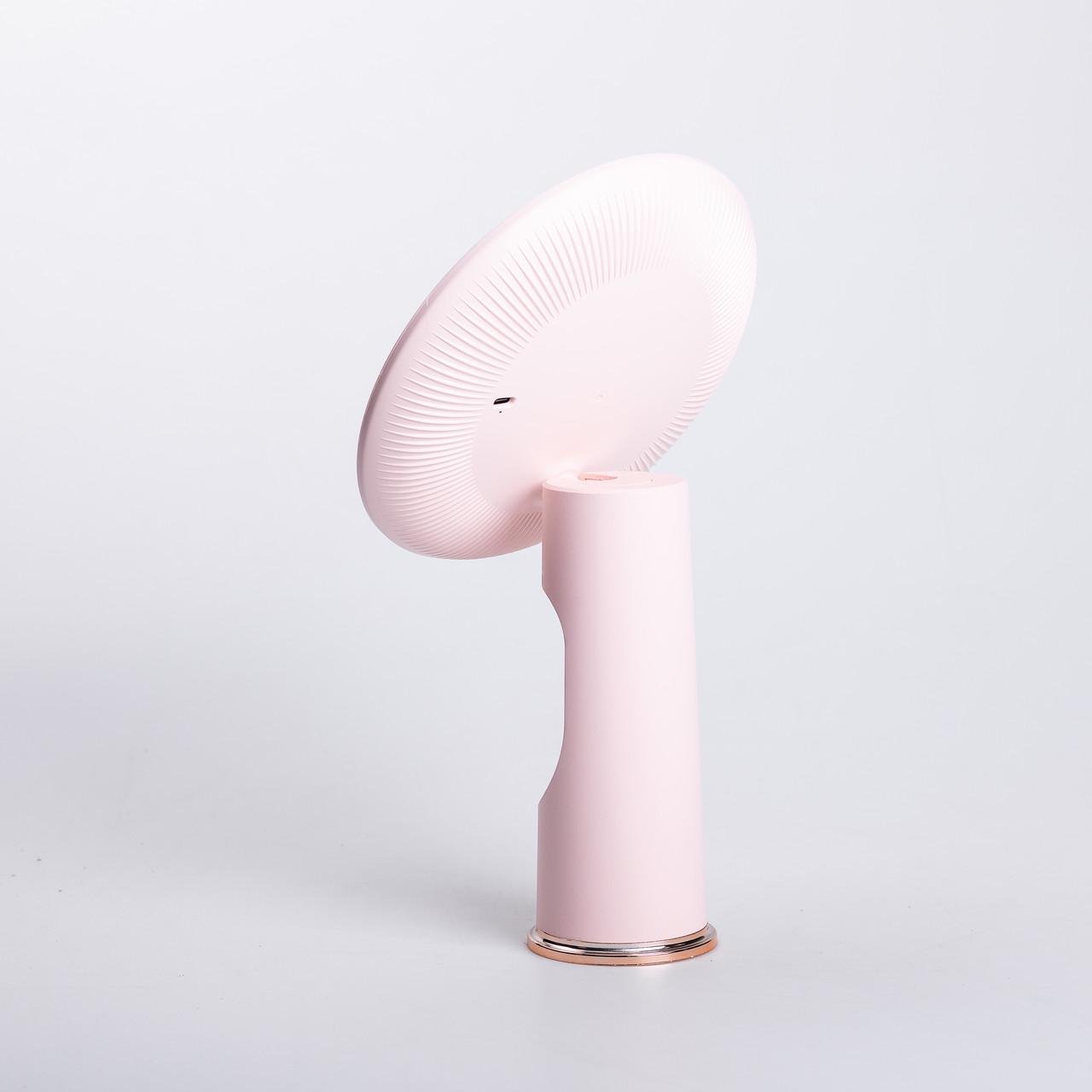 Дзеркало з підсвічуванням настільне косметичне кругле з LED підсвічуванням USB 18,5х10х29 см Рожевий (6875) - фото 5 Дзеркало з підсвічуванням настільне косметичне кругле з LED підсвічуванням USB 18,5х10х29 см Рожевий (6875) - фото 5