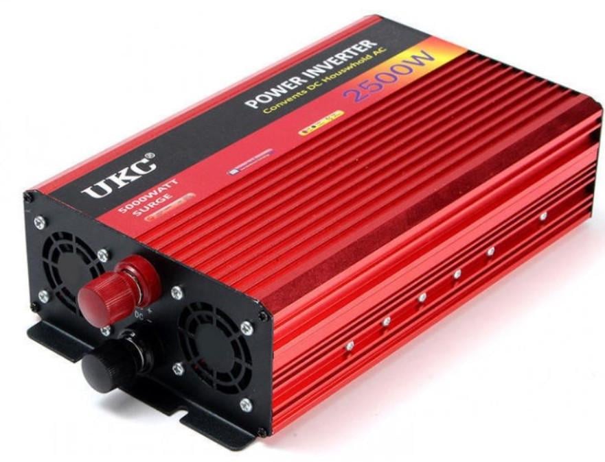 Інвертор Автомобільний UKC 24V 220V 2500W (000042903)