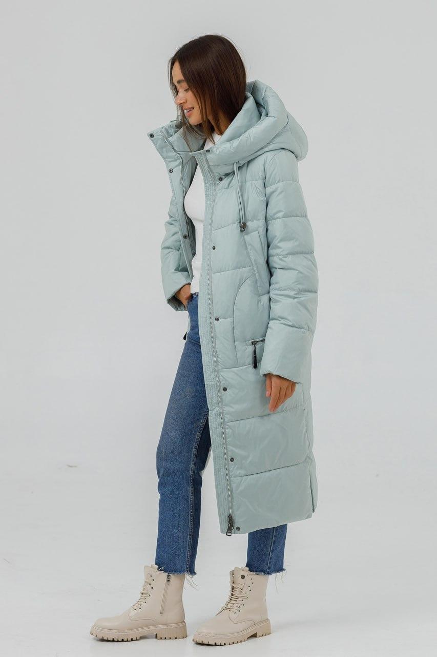 Пуховик женский Lora р. 48 Голубой (208f\48) - фото 2 Пуховик женский Lora р. 48 Голубой (208f\48) - фото 2