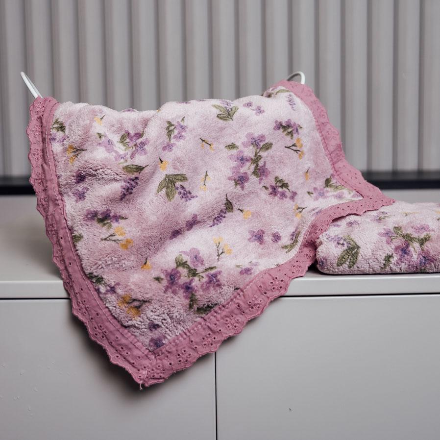 Полотенце кухонное Весеннее вдохновение фибра 35х75 см Розовый (87812)
