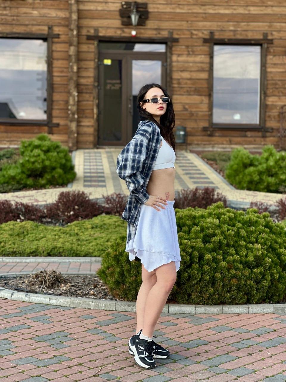 Рубашка женская в клеточку Синий/Белый (2567453283) - фото 7 Рубашка женская в клеточку Синий/Белый (2567453283) - фото 7