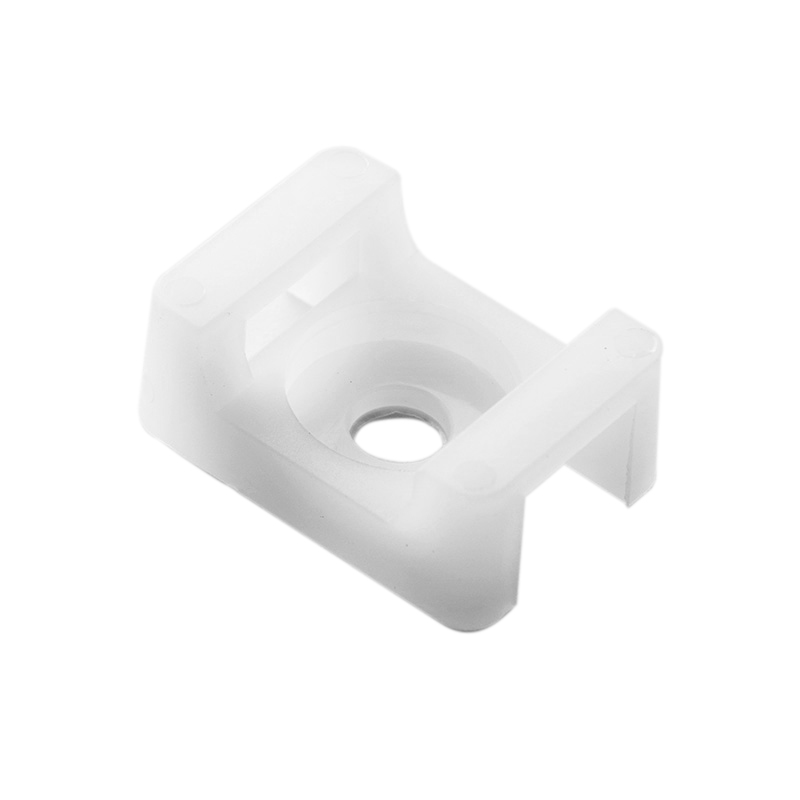 Площадка под стяжку для соединения воздуховодов и кабелей 100 шт. отверстие 3,4 мм 15x10x7 мм (20338)