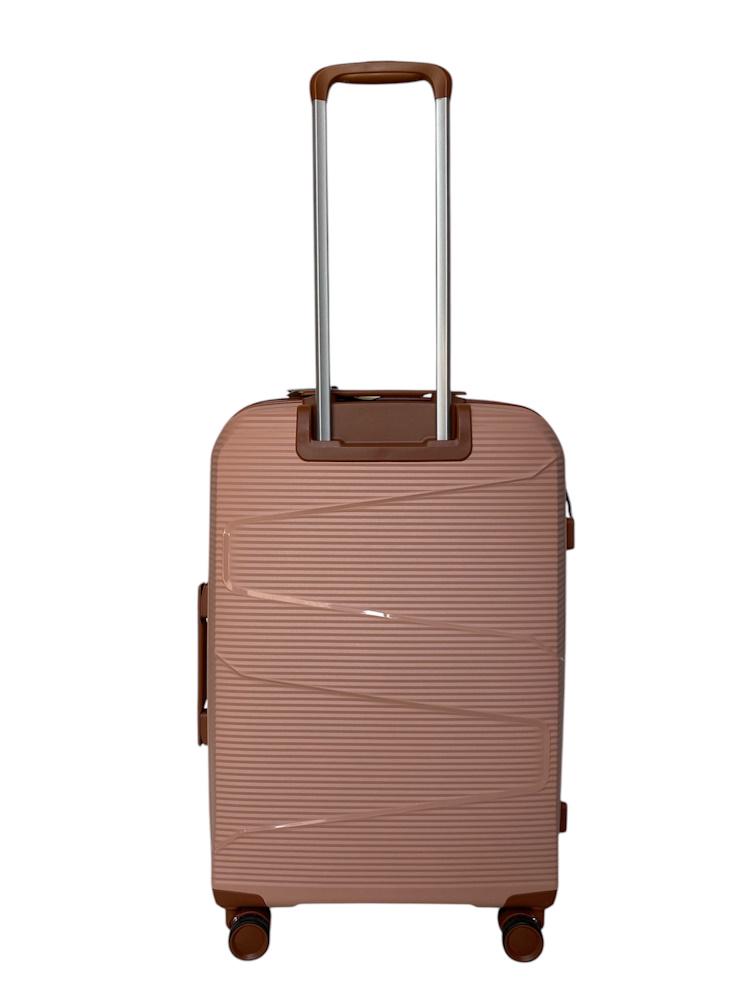 Чемодан дорожный средний AIRTEX Worldline 293 полипропилен M Розовое золото - фото 3