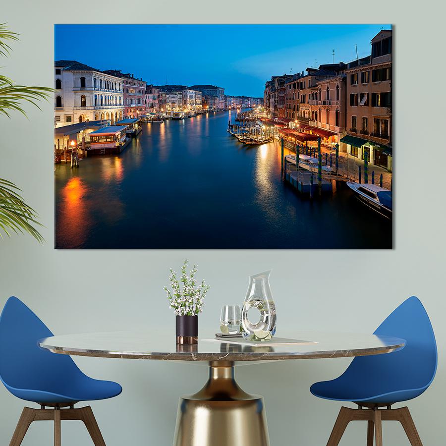 Картина город Гранд-канал в Венеции 120x80 см (A805-1)