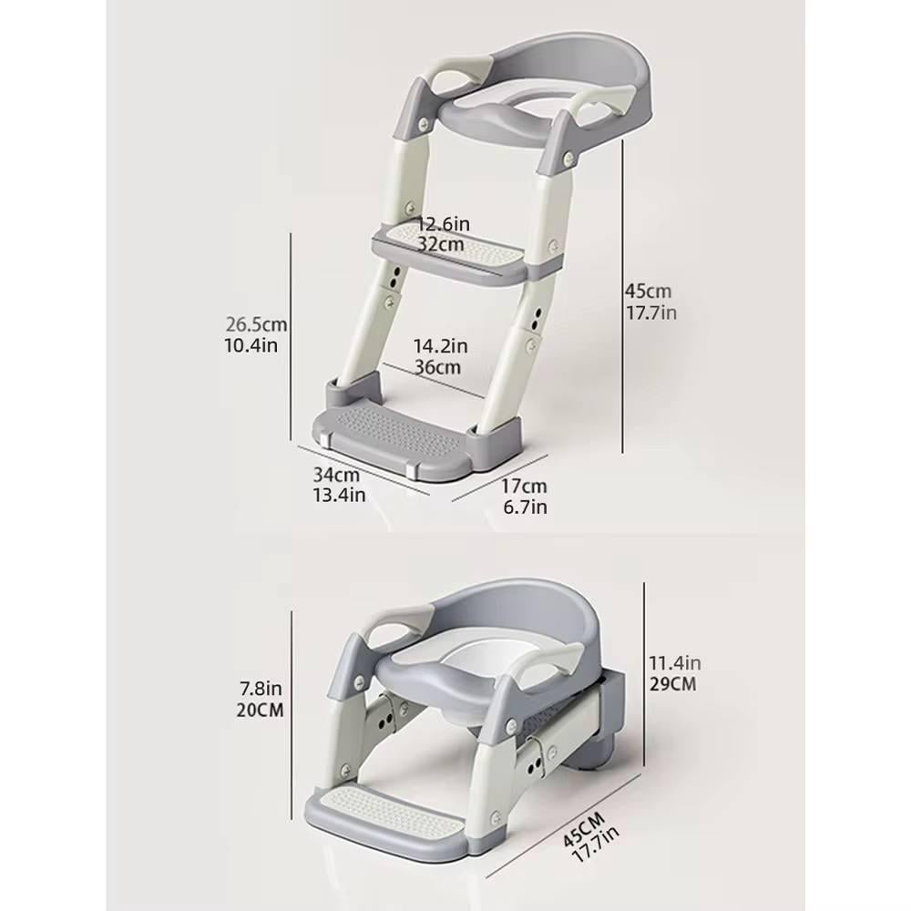 Сиденье детское 2в1 на унитаз со ступеньками - фото 6 Сиденье детское 2в1 на унитаз со ступеньками - фото 6