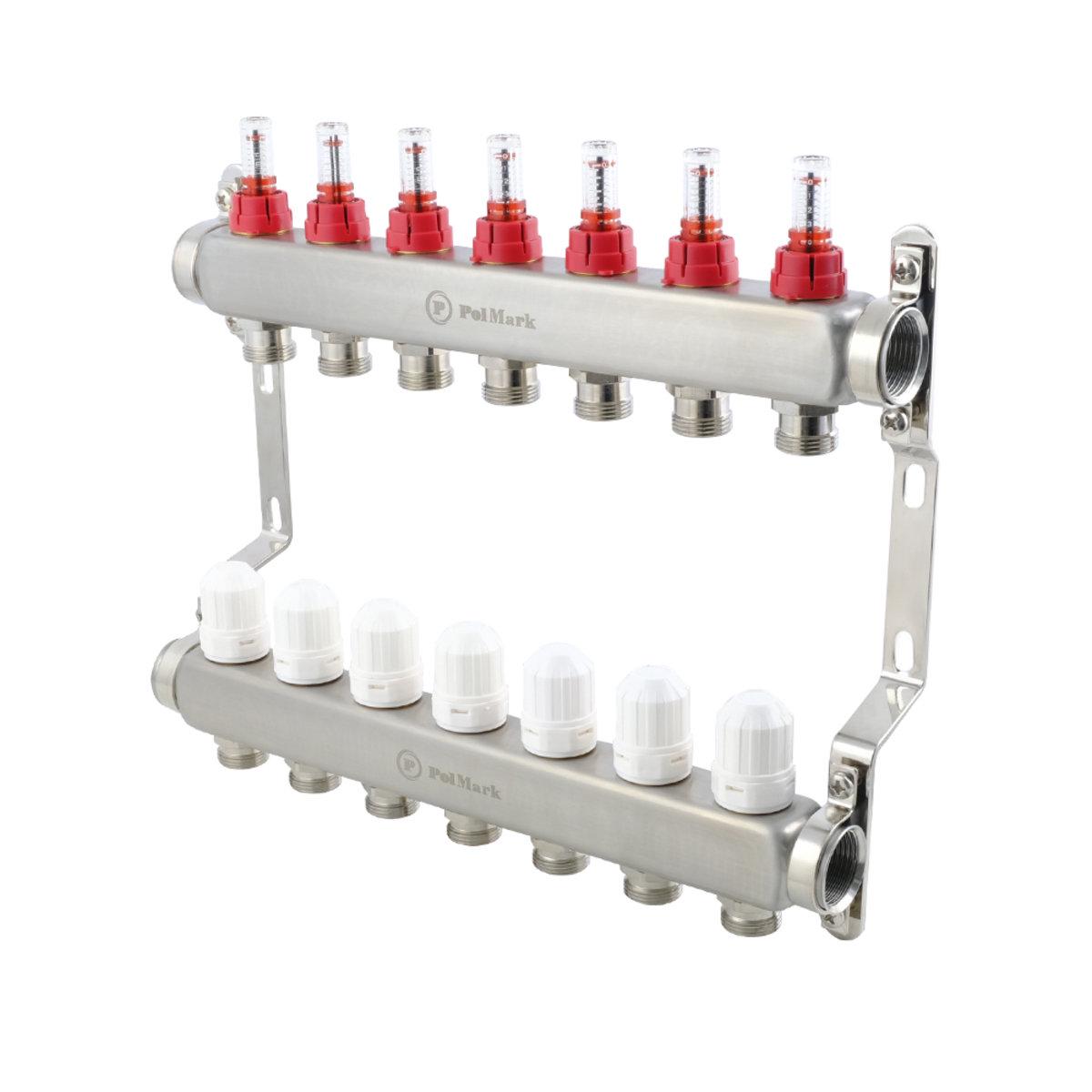 Коллектор Polmark 1x3/4 7 выходов PBMF107 - фото 1 Коллектор Polmark 1x3/4 7 выходов PBMF107 - фото 1