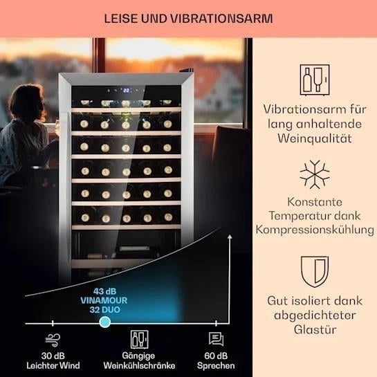 Винний холодильник KLARSTEIN Vinamour 32 Uno (10041393) - фото 4