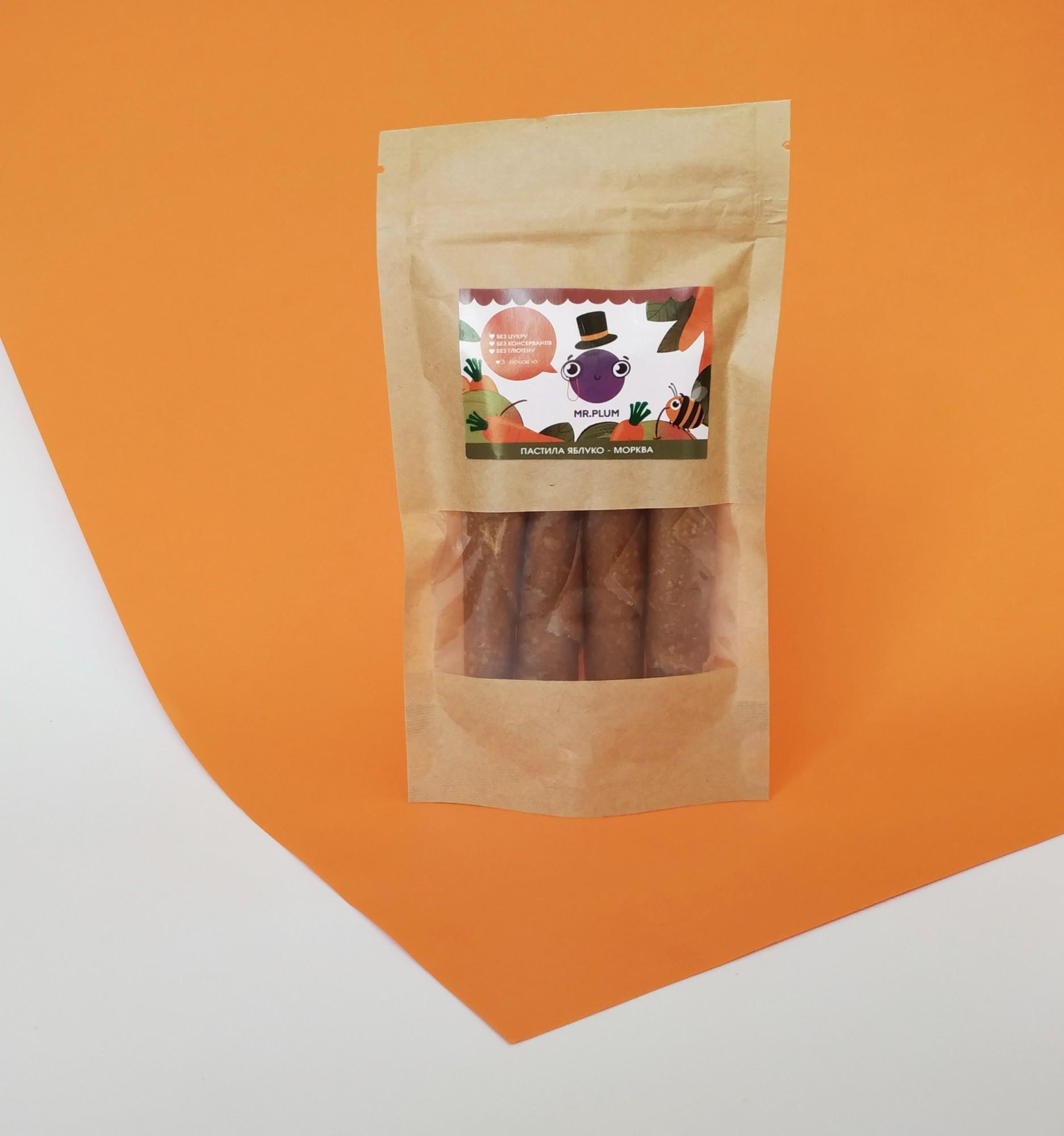 Пастила натуральная Mr.Plum Яблоко-Морковь 50 г - фото 2