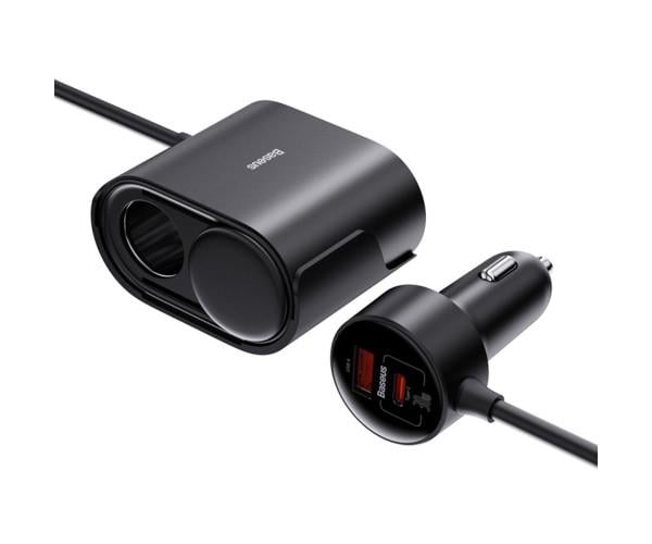 Зарядное устройство автомобильное BASEUS High Efficiency Pro Car Cigarette Lighter 30W 3A Black